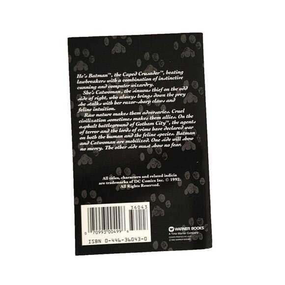 Catwoman Paperback by Lynn Abbey & Robert Asprin 1992 First Printing Paperback - Picture 2 of 2